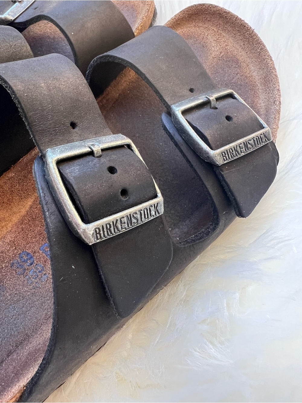 Birkenstock Arizona Women's Sandals 
Sz 39 US 8 - 8.5  Black - Picture 3 of 14